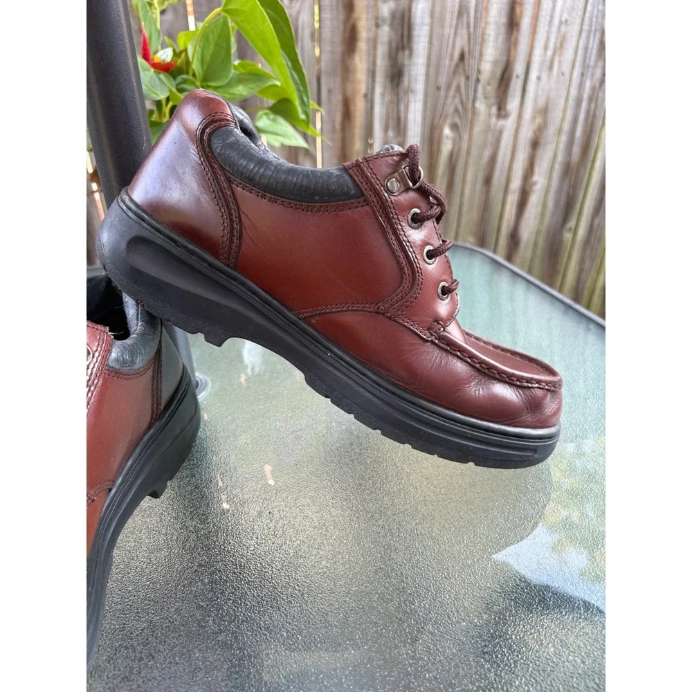 Thom McAn Jeff Mens Brown Leather Moc Toe Oxford Shoes Size 11 2508858